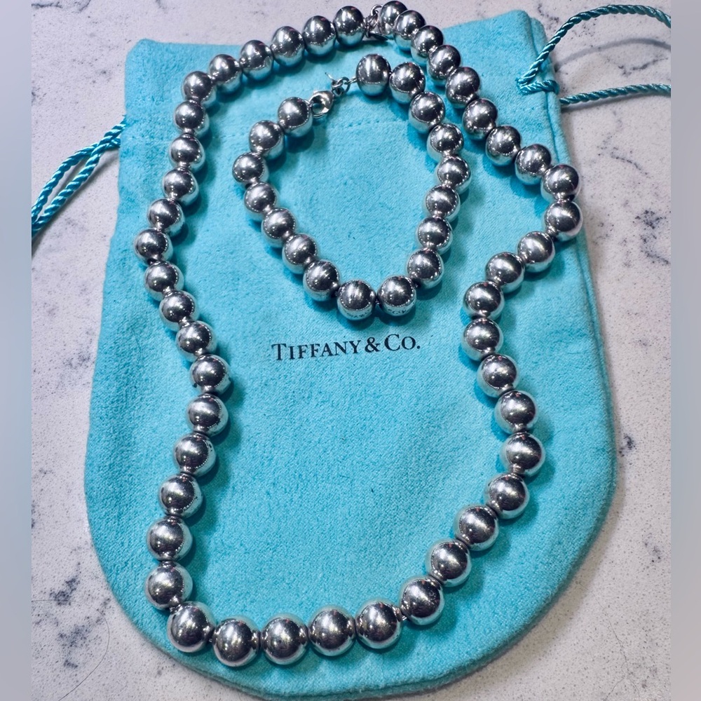 Tiffany & Co. Silver Bead Necklace